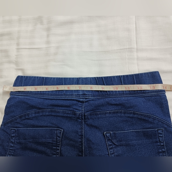 BARE DENIM Blue Solid Ankle-Length Casual Women Skinny Fit Jeggings - Picture 10 of 11